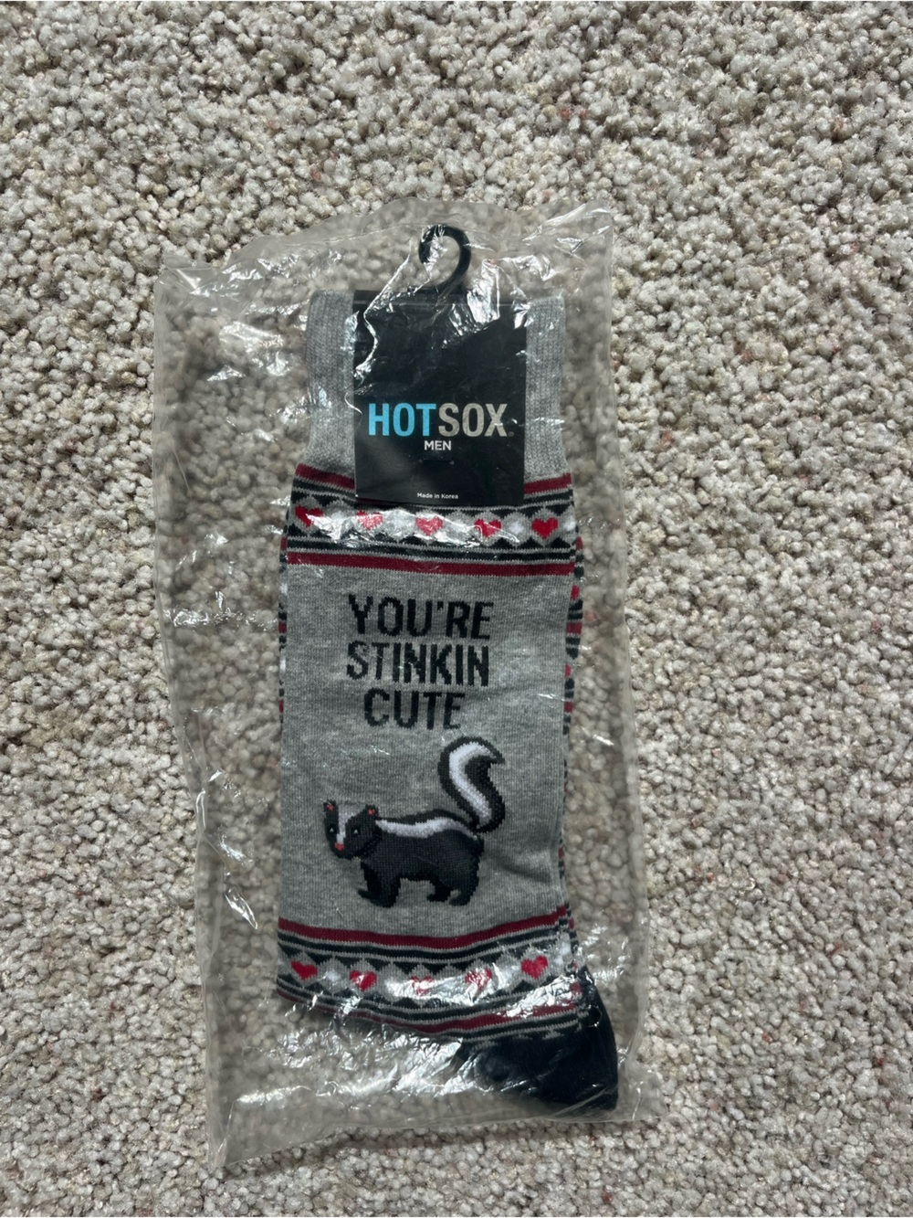 Hot Sox Men’s Grey Socks